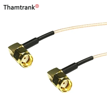 

10pcs/lot RP SMA Male Right Angle to RP SMA Male Right Angle Connector RG178 Cable Assembly RF Coaxial Pigtail Cable