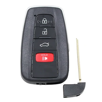 

3+1/4 Button Remote Smart Car Key Shell Case Housing MOZBR1ET for Toyota Avalon 2019 Camry C-HR 2019 Prius Prius Prime