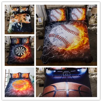 

Sports New Products Printed Bedding Sets New Style Home Textile Twin Full Queen Size For Girls/Boys/Adult