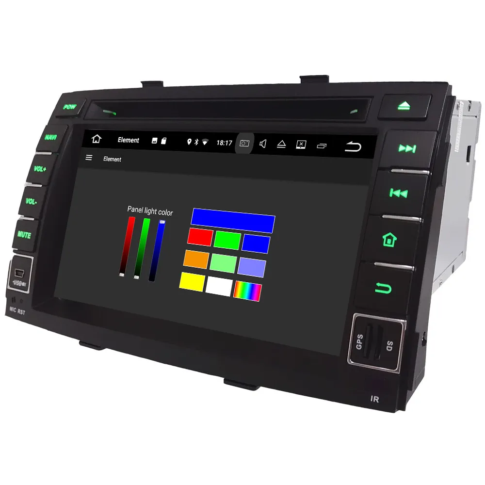 Cheap Klyde 4G WIFI Android 9 Octa Core 4GB RAM 64GB ROM DSP BT Car DVD Multimedia Player Radio GPS Glonass For Kia Sorento 2009-2012 4