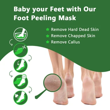 

Peeling Feet Mask Exfoliating Socks Baby Feet Care Pedicure Remove Dead And Dry Skin Cuticles for Pedicure