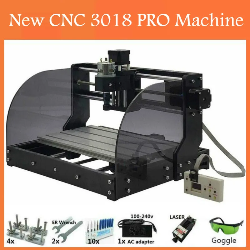Лазерный гравер CNC3018 фрезерный гравировальный станок деревообрабатывающий с ЧПУ