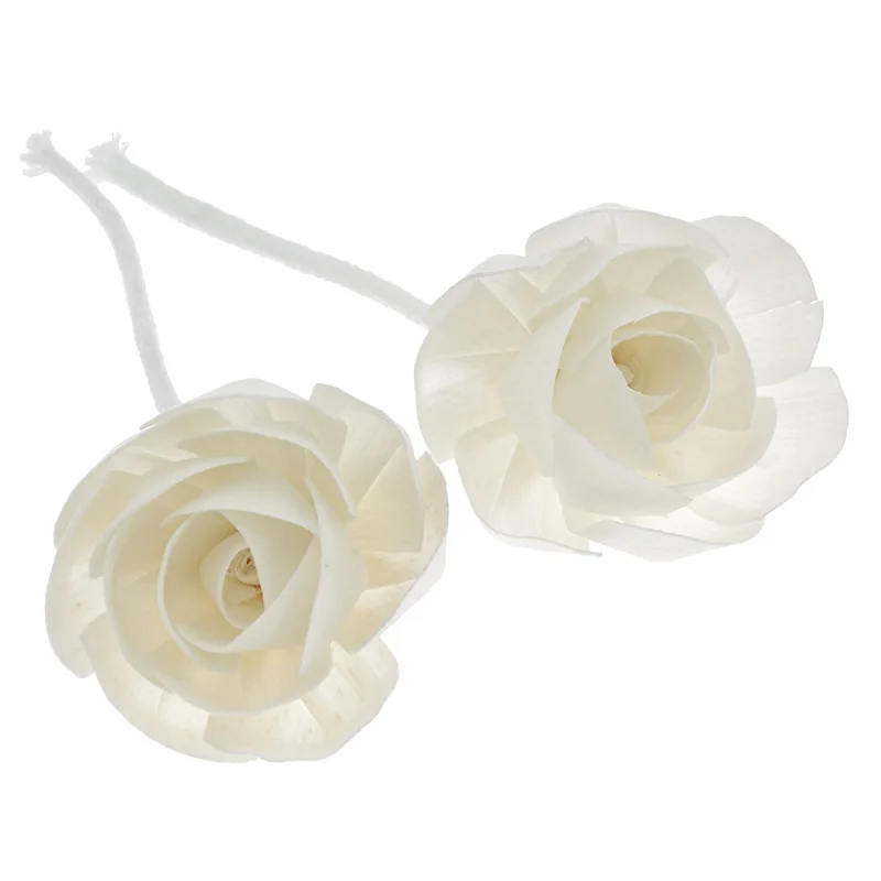 2PCS Flower Shape No Fire Absorbent Aromatherapy Rattan for Reed Diffuser Replacement DIY Home Room Bathroom Decoration