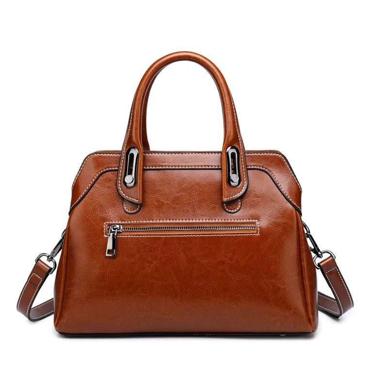 Сумка из натуральной кожи для женщин, женская сумка, Большая вместительная сумка через плечо, Высококачественная сумка-торба через плечо C1184