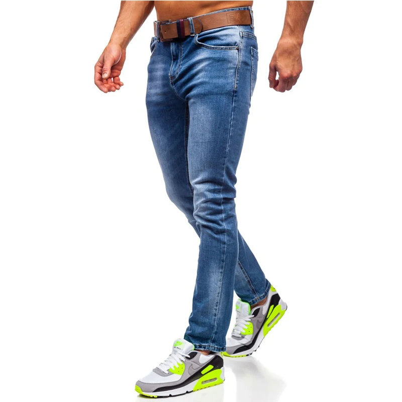 

Fashion Jeans Men European Size Skinny Straight Slim Elastic Mens Clothing Casual Biker Male Stretch Denim Trouser Pants
