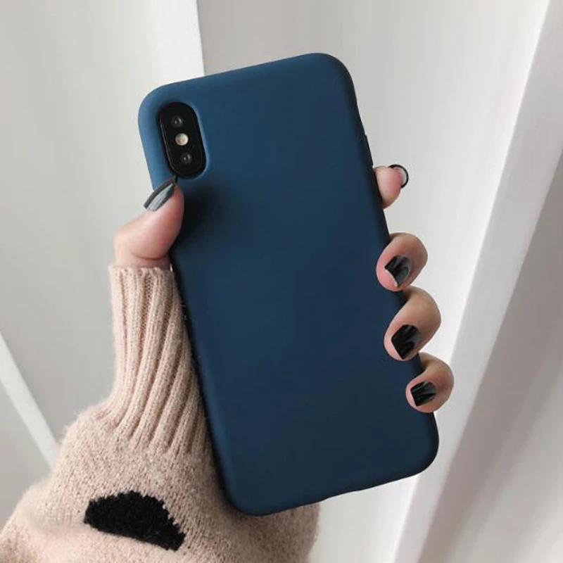 Для Xiaomi Redmi 7 Note 7 6 Pro 5 Redmi 4A 4X5 Plus 6a S2 a2 lite 8A 8 8T задняя крышка с сердечком в стиле ретро милый матовый мягкий чехол - Цвет: -Dark Blue-00