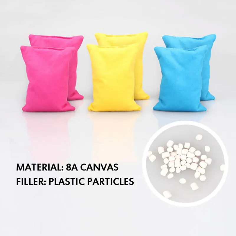 Outdoor Game Set Cartoon Face Printed Double Sided 600D Nylon Portable Detachable Bean Bags Sandbags Outdoor sets