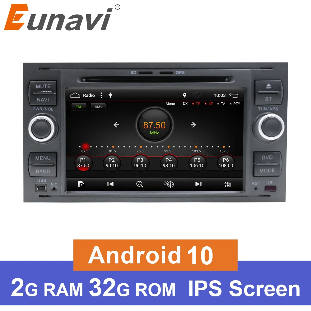 Eunavi Android 9,0 IPS 2 Din Auto Radio DVD Für Ford Mondeo S-Max Fokus C-MAX Galaxy Fiesta Transit fusion Multimedia Steuergerät BT Eunavi Android 9,0 IPS 2 Din Auto Radio DVD Für Ford Mondeo S-Max Fokus C-MAX Galaxy Fiesta Transit fusion Multimedia Steuergerät BT