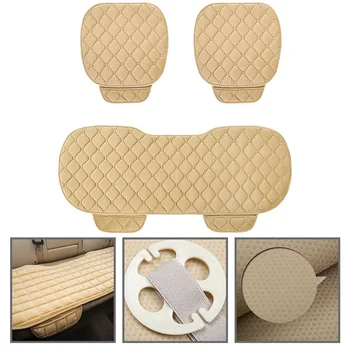 

Car Seat Cover Universal Natural Flax Seat Cover Car Seat Protector Fashion Summer Car Seat Cushion Pure Linen Fabric