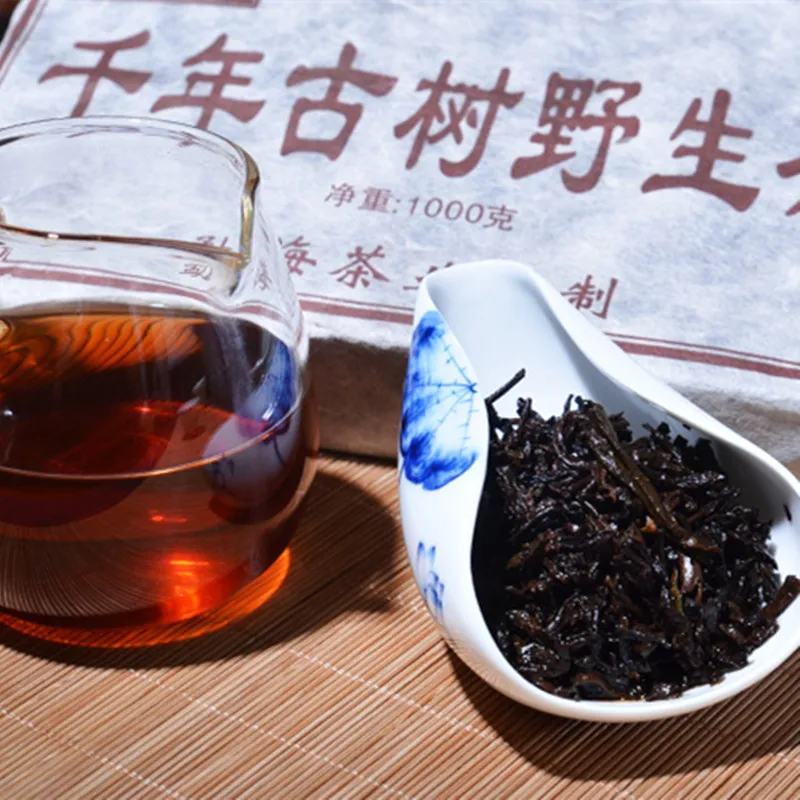 Более 20 лет Пуэр чай 1 кг древнейший Китайский Юньнань чай вниз три высокой ясности огонь потеря веса чай зеленая еда