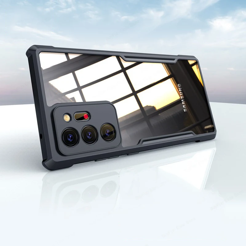 Custodia In Acrilico Per Samsung Galaxy S22 Ultra 5G Cover In Tpu Rinforzata Antiurto Trasparente Per Samsung S21 S22 Plus Ultra 5G Capa