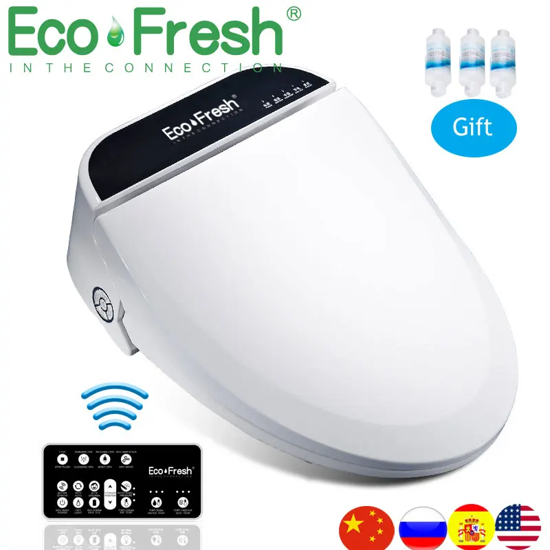 Ecofresh смарт сиденье для унитаза washlet Электрический крышка биде интеллектуальные