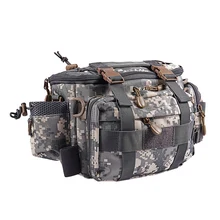 Рыболовная Сумка, водонепроницаемая, на открытом воздухе, на одно плечо, рыболовная поясная сумка, рыболовная приманка, катушка, снасти, сумка для хранения, серая