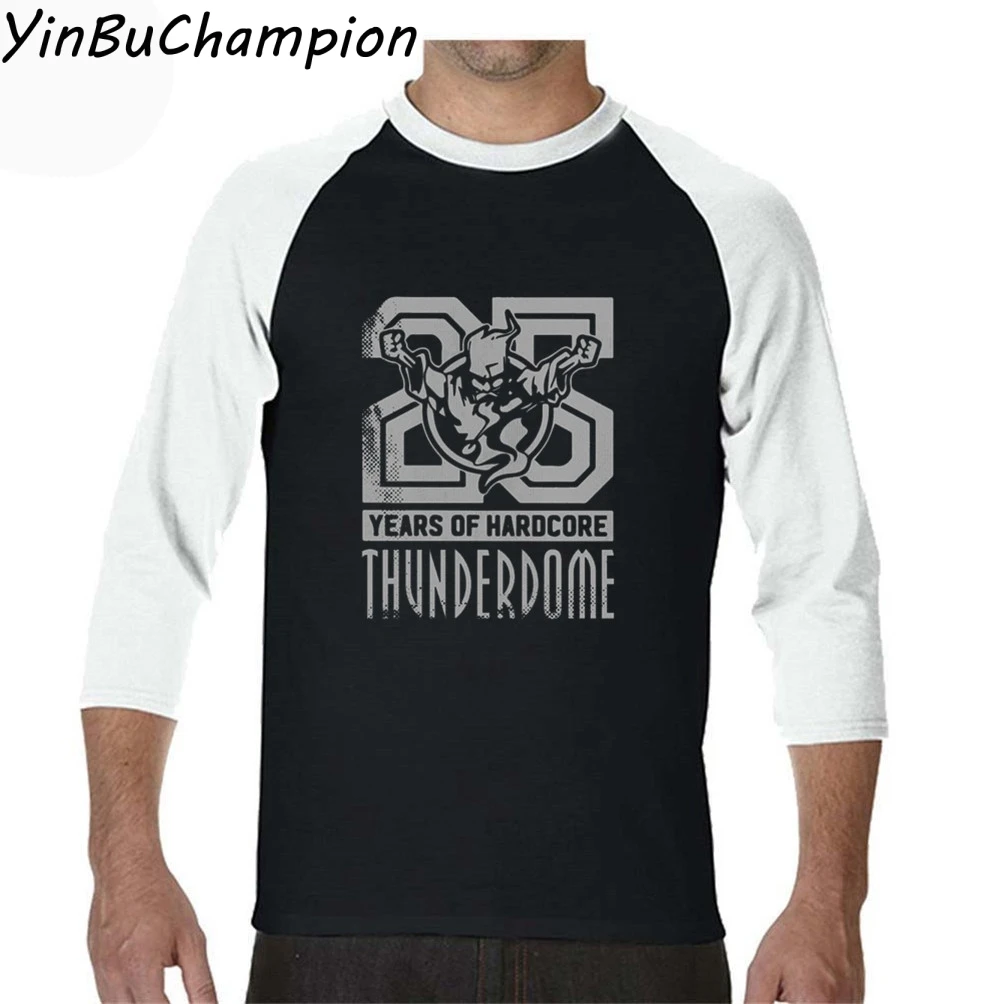 Thunderdome Hardcore футболка мужская с длинным рукавом мужская футболка Camisetas Hombre Manga Corta крутая рубашка мужская рубашка с вырезом "лодочка" casu - Цвет: Королевский синий