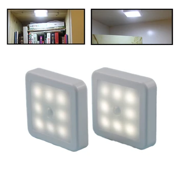 

1PCs Night Light Smart Motion Sensor LED Night Lamp Battery Operated WC Bedside Lamp Room Hallway Pathway Toilet Indoor Lights