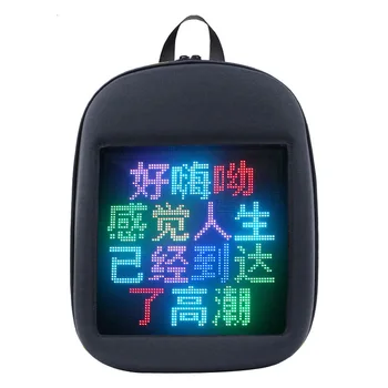 

Led Display Advertisement Screen Backpack Advertising Bags LED Screen Dynamic Backpack DIY Backpacks WiFi LED City Walking bag