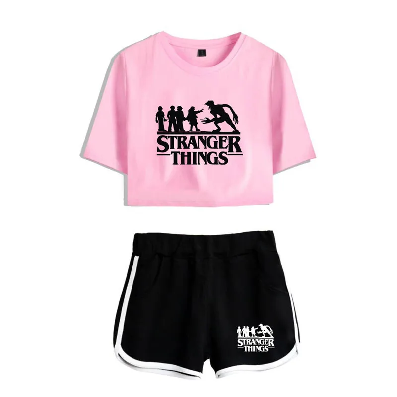COSREA Stranger Things Costume T Shirt Shorts Two Piece Suit Girls Women 3d Print Tees Eleven Sports Sets -Zentai shop online Hcccf316a61d74d04976a8a2385c41177r.jpg