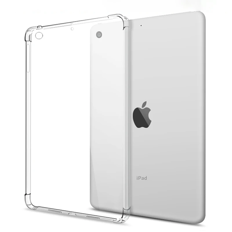 

Shockproof Silicone Case For iPad Mini 2019 7.9'' Mini5 7.9 inch A2126 A2124 TPU Flexible Bumper Clear Transparent Back Cover