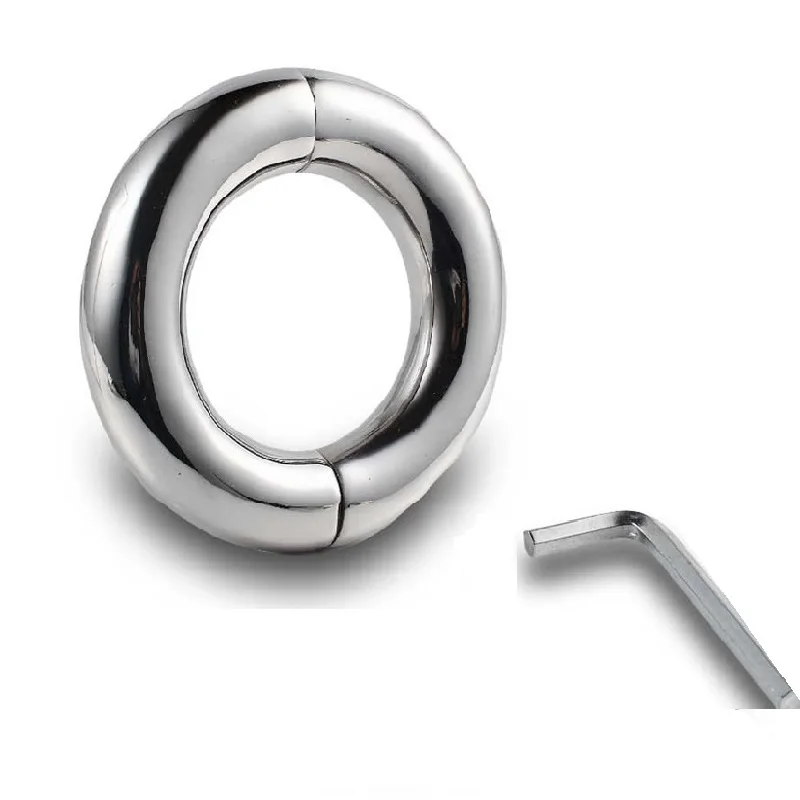 Dia 30/33/40/45/50mm Stainless Steel Pendant Ball Stretcher Cock ring Metal chastity device sex Toys for Men Scrotum Restraint | Красота и