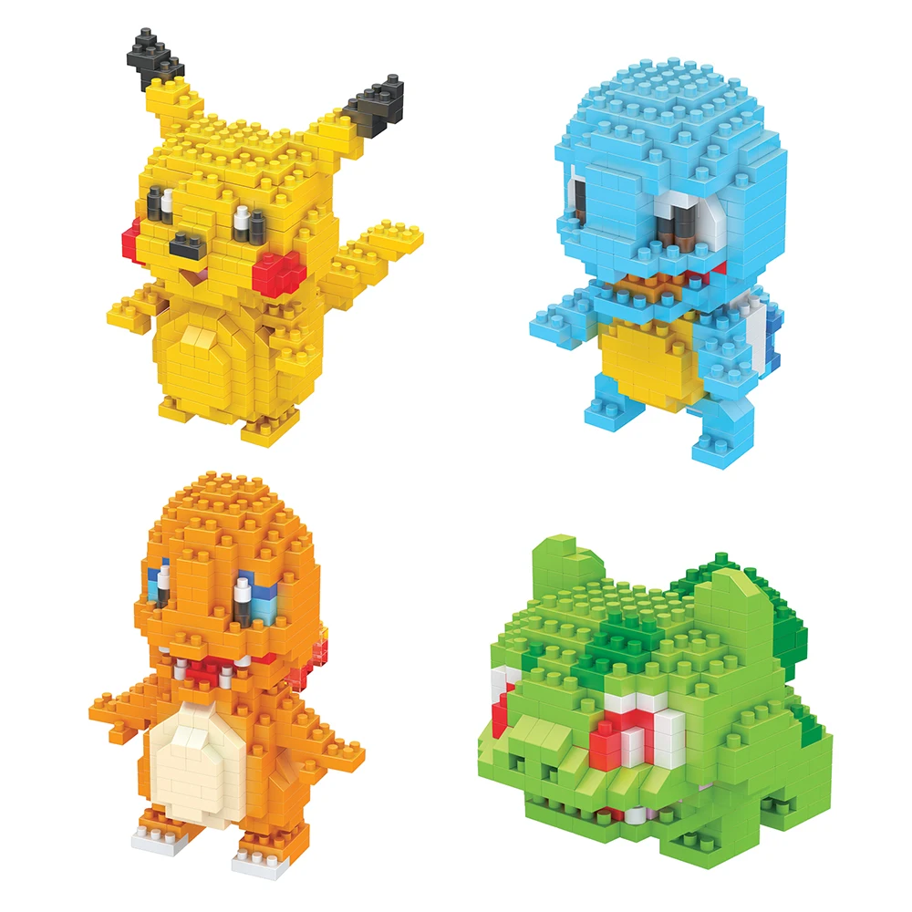 Baokemeng Pikachu Action Figures Building Blocks Brick Pixel Art Mosaic  Decoration DIY Toys Kids Christmas Birthday Gifts - AliExpress