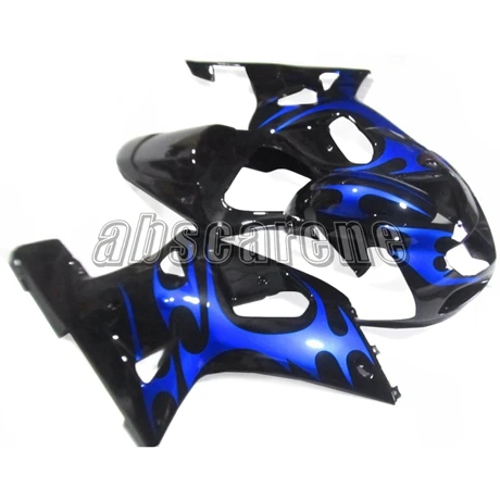 Полный набор обтекателей для Suzuki GSXR600 G-SXR750 K1 2000 2001 2002 2003 02 03 ABS Пластик мотоцикл капоты блеск для губ цвет синий, черный; большие размеры