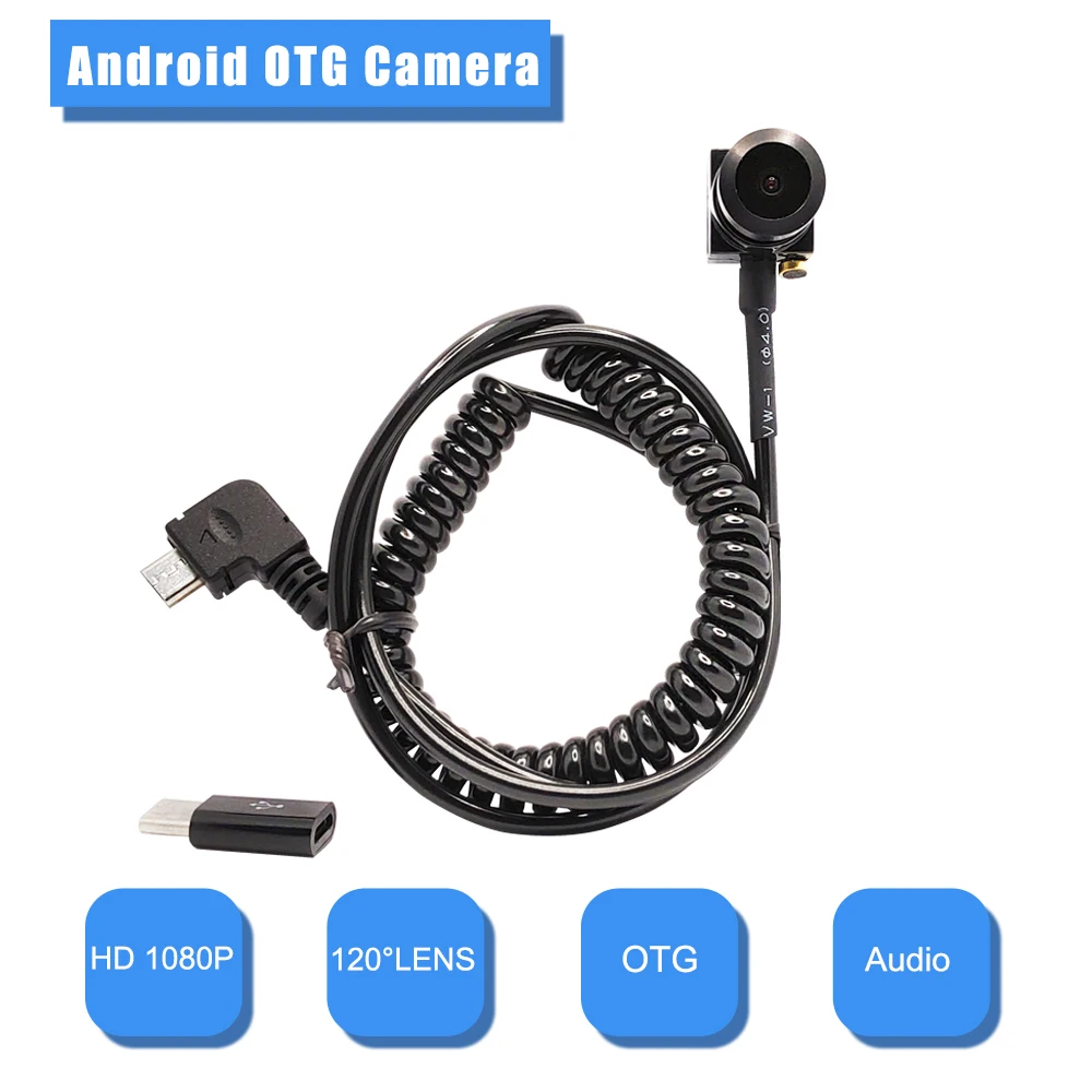 HD1080P Android OTG камера 2.0MP 120 ° широкоугольный мини мобильный телефон Внешняя микро USB камера|Камеры