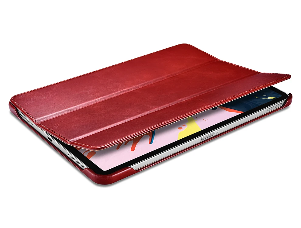 Case Original Protective Genuine-Leather Apple Smart-Flip-Case Magnet Cover-Bag iPad