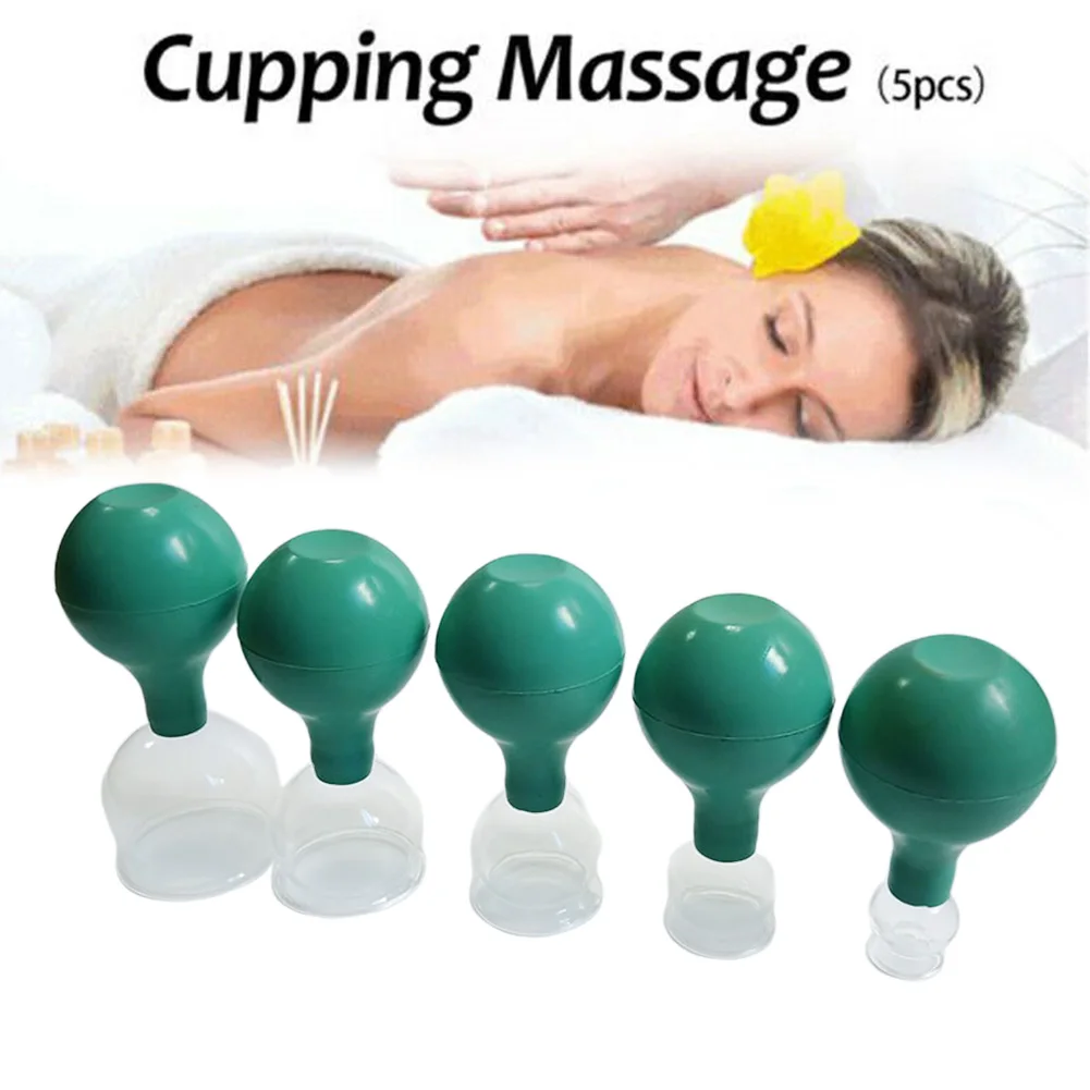 5 шт. профессиональный набор инструментов вакуумное Очищение лица Cupping анти-лечение целлюлита терапия помощник массажные чашки тела