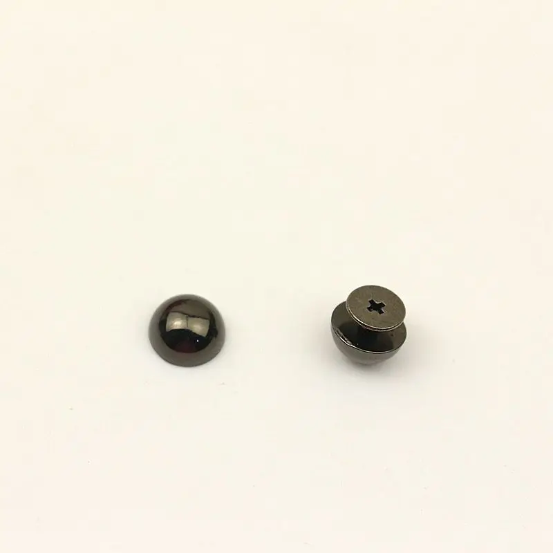 50pcs 10mm Mashroom Head Rivet Screw Bags Hardware Handbag Studs Button Nail Feet Rivet Metal Buckles DIY Leather Craft