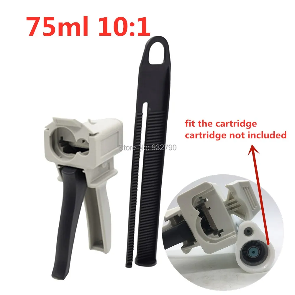 10:1 1:10 Mix Ratio 30cc 55cc 75ml Manual Epoxy Applicator Dispensing Gun Dispenser Epoxy Gun Adhesive Caulking Gun Caulk Guns