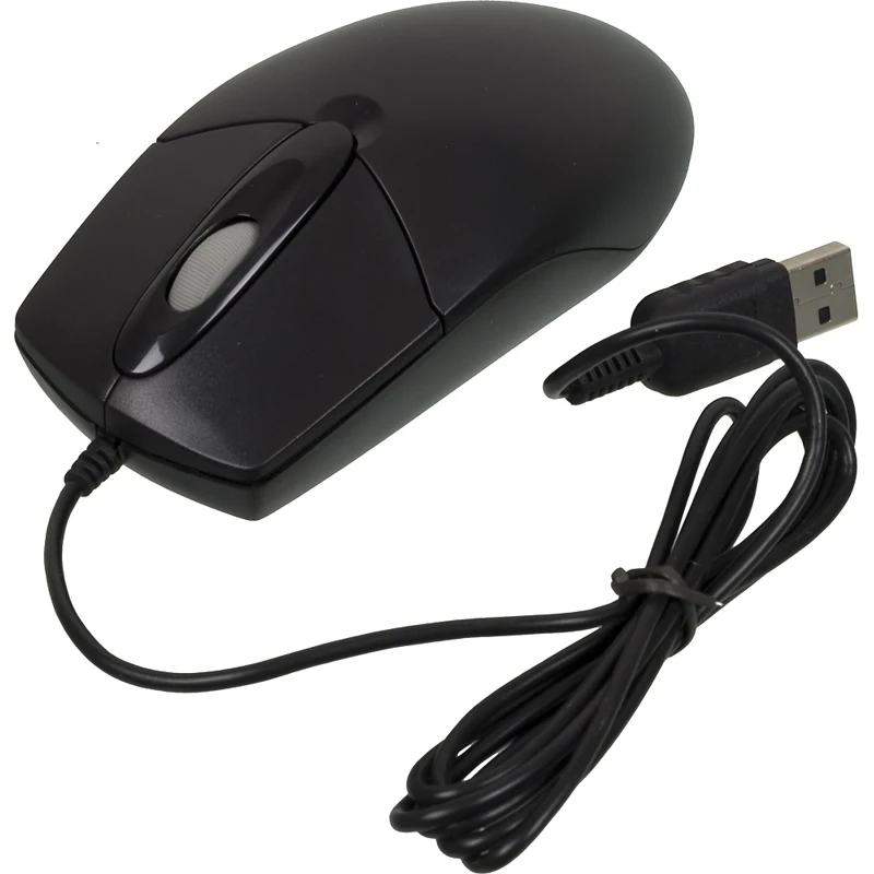 Мышь A4 OP-720, проводная, USB, черный