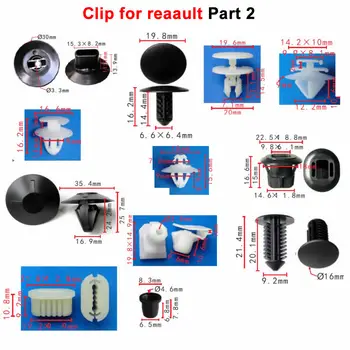 

100x OEM Wheel Arch Lining & Splashguard Clips- For Renault models 7703081056