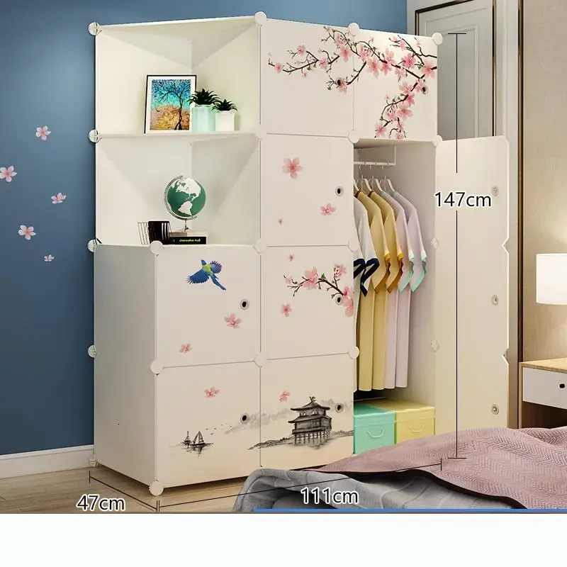 MODEL P Mobilya Armario Tela Moveis Meuble De Rangement Ropero Armoire Chambre Garderobe Cabinet Guarda Roupa Mueble Closet Wardrobe - Цвет: MODEL P