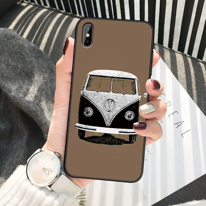 Чехол для телефона для iPhone 11 Pro Max XR XS MAX X volkswagen для Apple 8 7 6 5S s Plus Мягкий Силиконовый ТПУ Матовый чехол Funda para