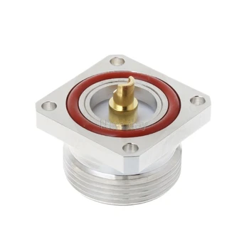 

L29 7/16 Din Female Jack Center Connector With 4 Holes Flange Deck Solder Cup RF Coax Adapter F16 20 Dropship