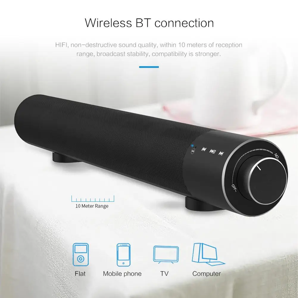 

Wireless TV Soundbar Bluetooth Speaker Stylish Fabric Sound bar Support Bluetooth Playback Optical SPDIF AUX IN For Xiaomi TV