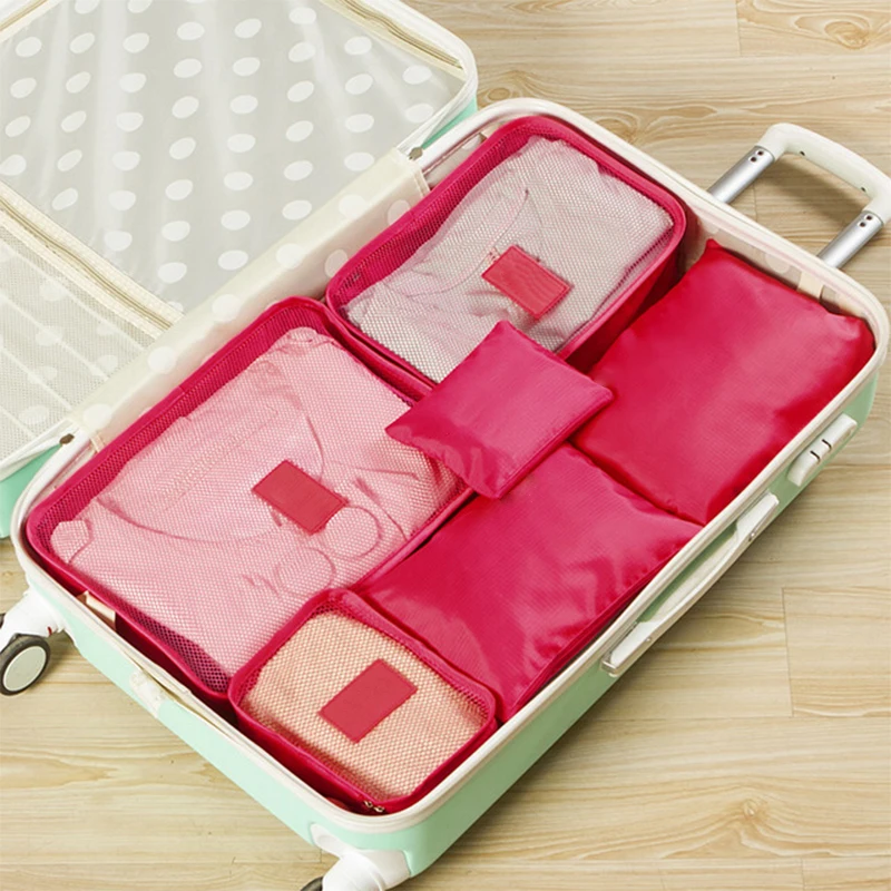 6 шт. органайзер для багажа Упаковка аккуратная одежда сумка чемодан Портативная сумка органайзер для путешествий сумка для домашнего гардероба Одежда для хранения - Цвет: 6