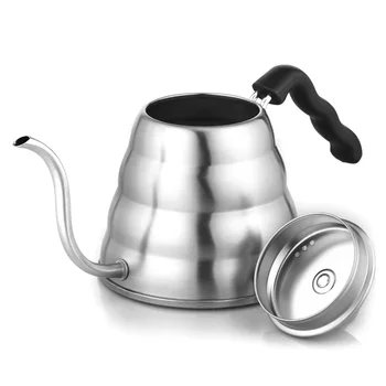 

Stainless Steel Coffee Drip Gooseneck Kettle Pot Teapot Kettle Tea Maker Coffee Grinder Bottle Kitchen 1L/1.2L#25