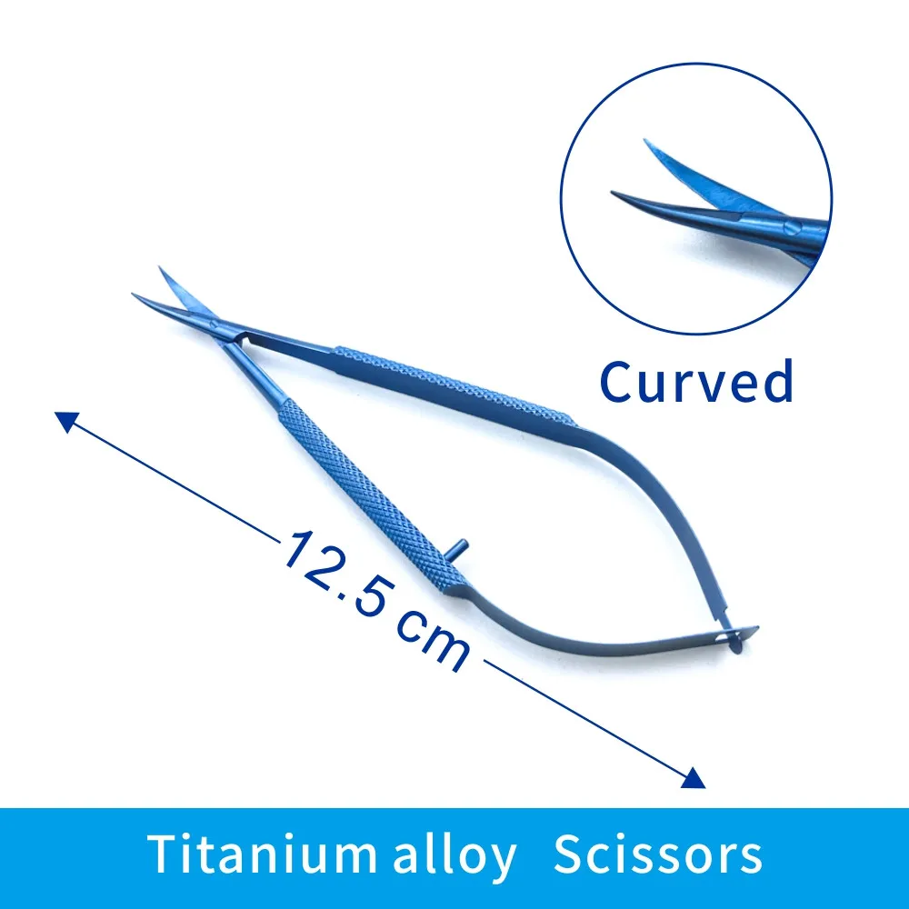 Medical Ophthalmic Micro Cornea scissors Pet Veterinary Surgical Instruments Supplies ophthalmic microsurgical scissors ophthalmic surgical instruments