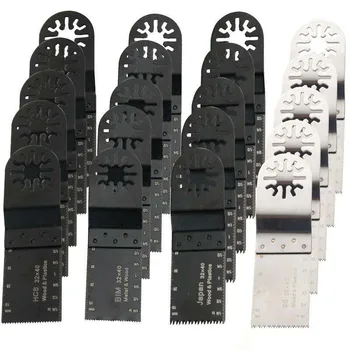 

20PCS 32mm HCS Oscillating Multi Tool Saw Blades For Wood Soft Metal Cutting