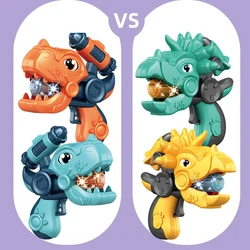 Pistolet sonore de dinosaure de quatre couleurs pour enfants, Mini jouet électrique de Projection sonore et lumineuse 