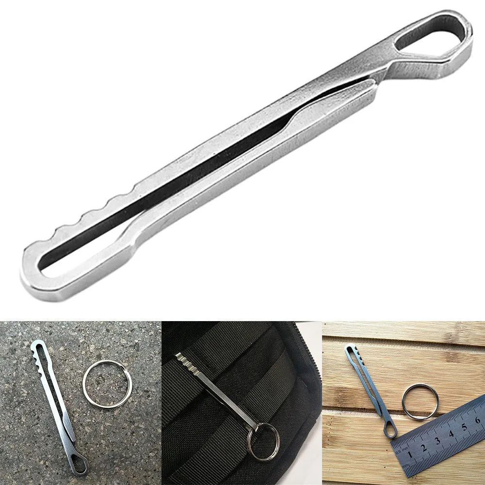 

New Alloy Titanium Carabiner KeyChain Hook Clip Outdoor Camping Hiking EDC Tool