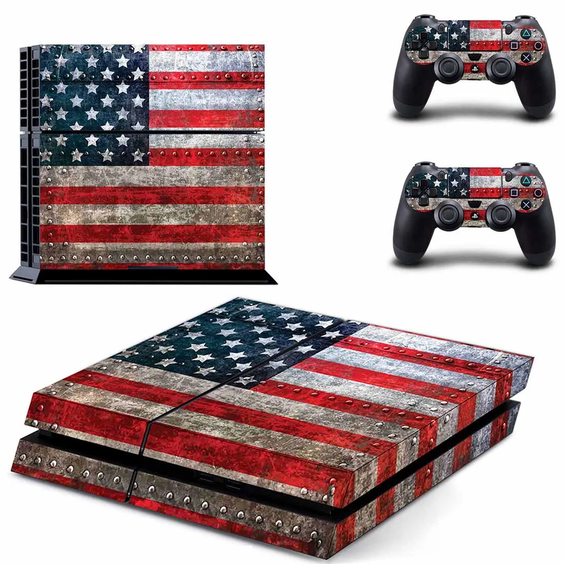 Флаг США PS 4 стикер игровая станция 4 наклейка s PS4 виниловая наклейка Pegatinas Adesivo для консоли playstation 4 и 2 контроллера