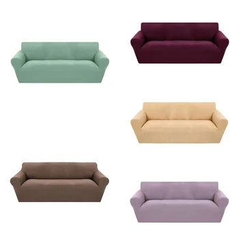 

Lychee Solid Color Elastic Sofa Covers Stretch Couch Cover Universal Sectional Slipcover for Living Room