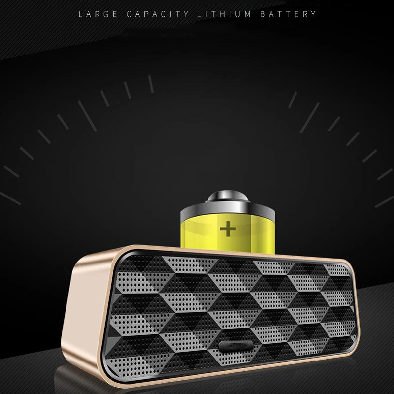 Супер бас Bluetooth динамик сабвуфер мобильный телефон портативный беспроводной динамик с микрофоном аудио многофункциональный TF FM радио