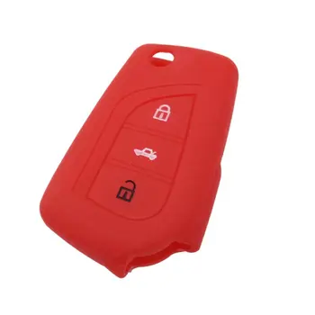 

3 Button Car Remote Control Silicone Protective Sleeve Case For Toyota Corolla Remote Control Cover Wear Resistant