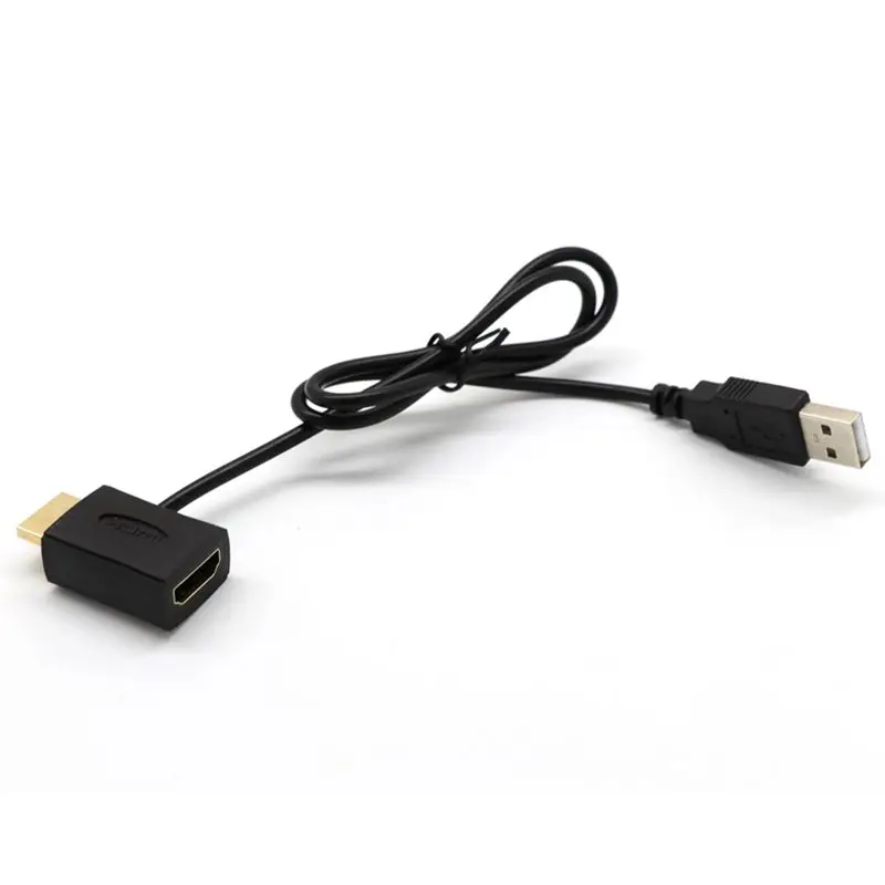 Hdmi папа-мама разъем+ USB 2,0 кабель зарядного устройства разделитель адаптер удлинитель