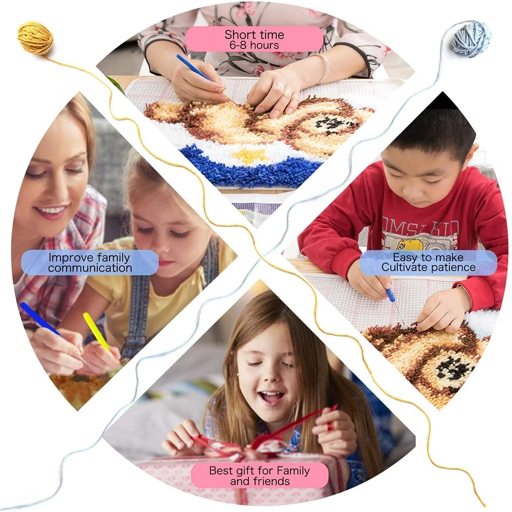 Christmas Latch Hook Rug Kit 6