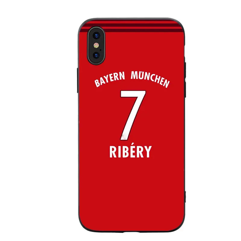 RKQ Bayern Star Jersey стильный мягкий силиконовый чехол для телефона для iPhone 5S, SE 6 6S 7 8 Plus X XS XR 11 Pro Max TPU чехол