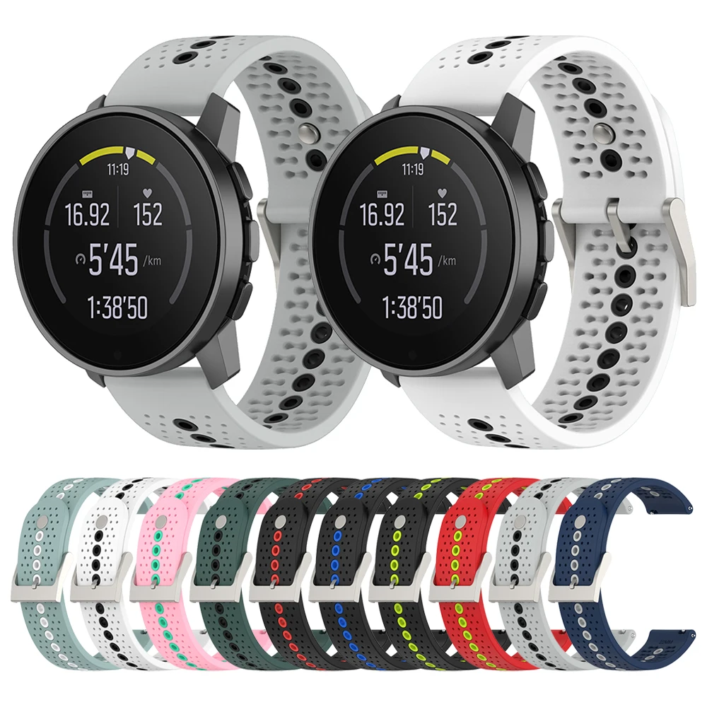 Ремешок силиконовый спортивный для SUUNTO 9 PEAK сменный Браслет в официальном стиле